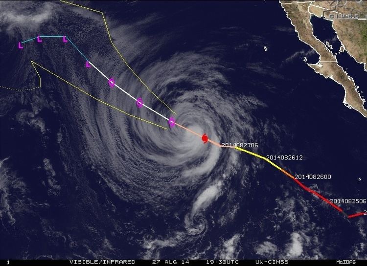 Hurricane Marie (2014) Massive hurricane quotMariequot affecting southern California coast