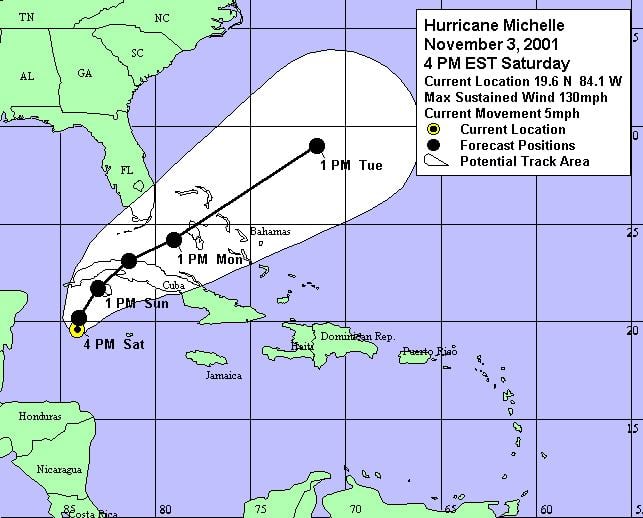 Hurricane Michelle NOAA News Online Story 806