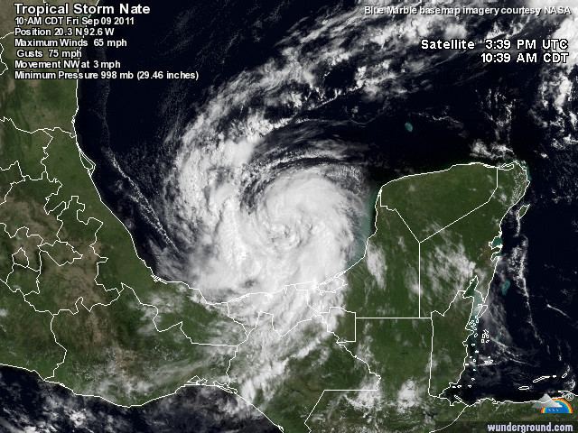 Hurricane Nate (2011) TROPICAL STORM NATE update 1 A journey into the world of
