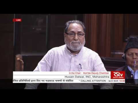 Husain Dalwai Sh Husain Dalwais comments during Calling Attention on