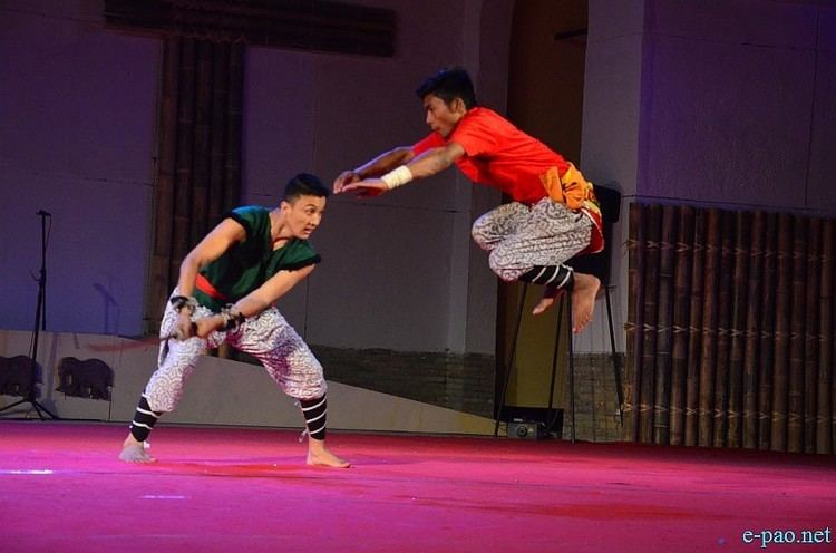 Huyen langlon Day 7 Thang Ta Chainaba performance as part of Manipur Sangai