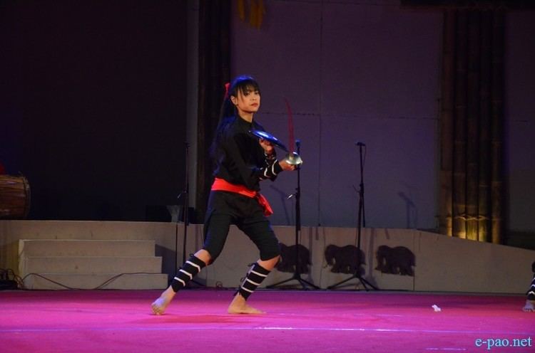 Huyen langlon Day 7 Thang Ta Chainaba performance as part of Manipur Sangai