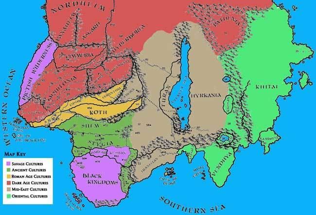Hyborian Age Maps of the Hyborian Age