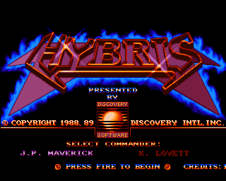 Hybris (video game) Hybris Screenshots for Amiga MobyGames