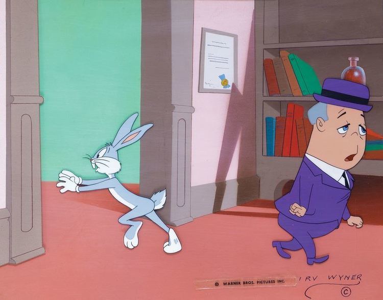 Hyde and Hare Original production cels of Bugs Bunny and Mr Hyde from Hyde