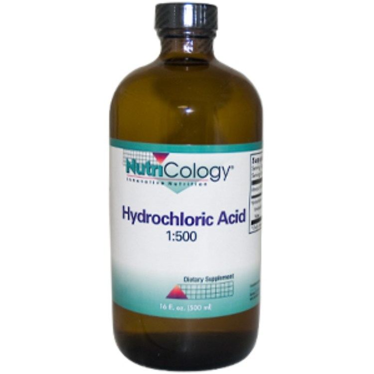 Hydrochloric acid Nutricology Hydrochloric Acid 1500 16 fl oz 500 ml iHerbcom