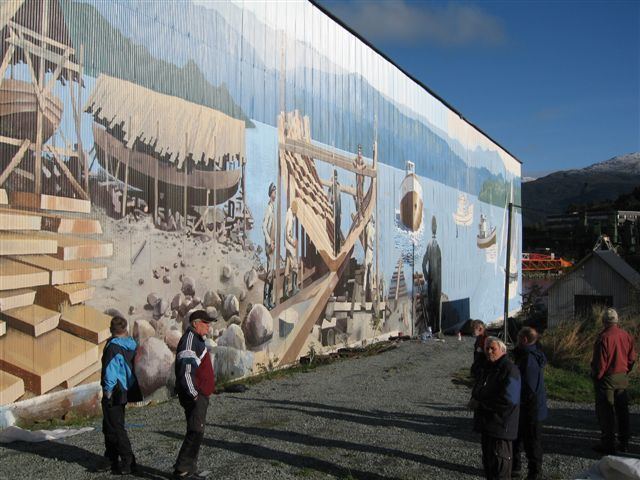 Høylandsbygd shipping mural