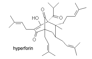 Hyperforin 1m13 structure model of human pregnane X receptor with hyperforin
