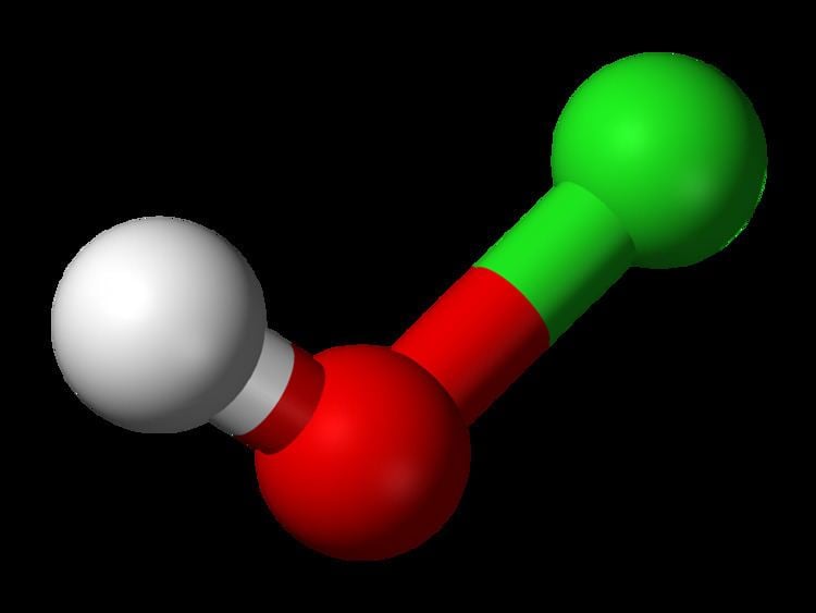 Hypochlorous acid FileHypochlorousacid3Dballspng Wikimedia Commons