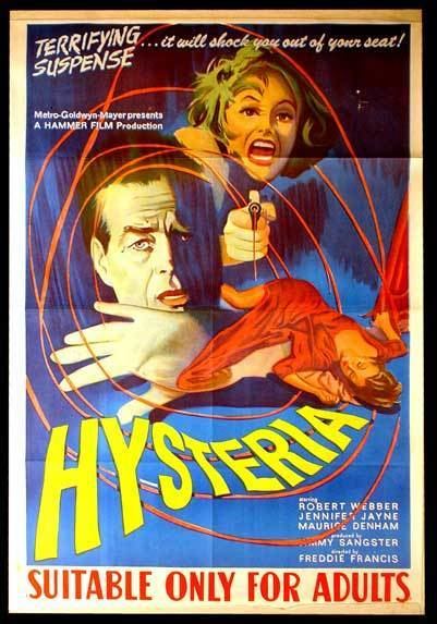 Hysteria (1965 film) Hysteria 1965 Tuesdays Forgotten Film Tipping My Fedora