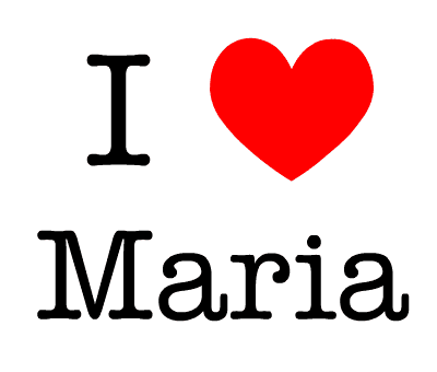 I Love Maria I love Maria cr par Bia Prada iLoveGeneratorcom