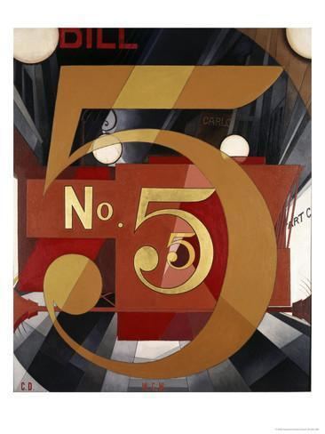 I Saw the Figure 5 in Gold I Saw the Figure 5 in Gold Giclee Print by Charles Demuth at