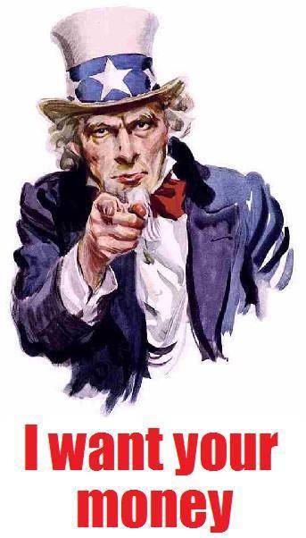 I Want Your Money MONSTER refund MINIMUM cost Uncle Sam Wants Your Money