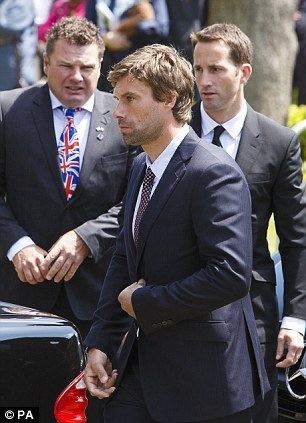Iain Percy Andrew Simpson funeral Ben Ainsle and Ian Percy speak Daily Mail