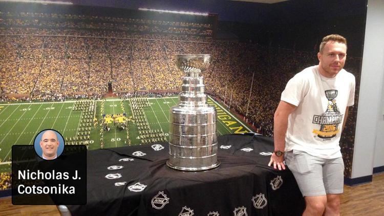 Ian Cole Ian Cole brings Cup home to Ann Arbor