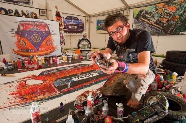 Ian Cook (artist) Artist Ian Cook paints the cars