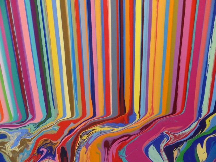 Ian Davenport Colorfallquot by Ian Davenport at Paul Kasmin Gallery