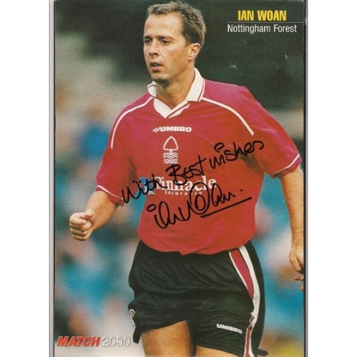 Ian Woan Signed picture of Ian Woan the Nottingham Forest footballer
