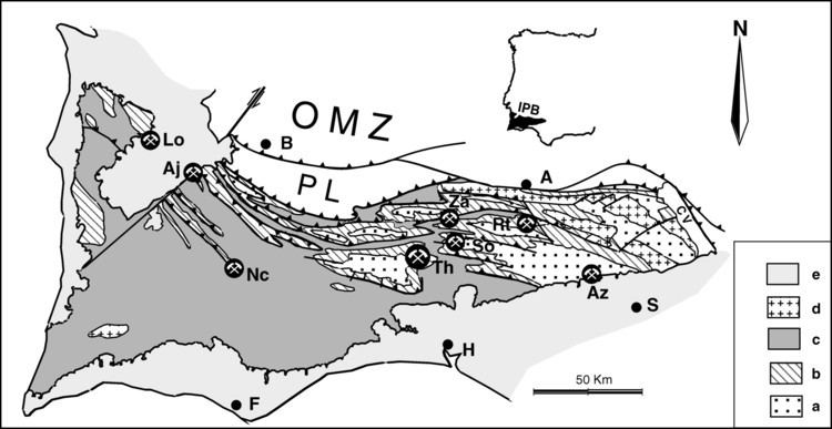 Iberian Pyrite Belt Ore genesis age of the Tharsis Mining District Iberian Pyrite Belt