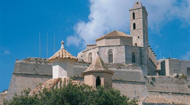 Ibiza Cathedral Monuments in Ibiza Spain Catedral de Eivissa Cultural tourism in