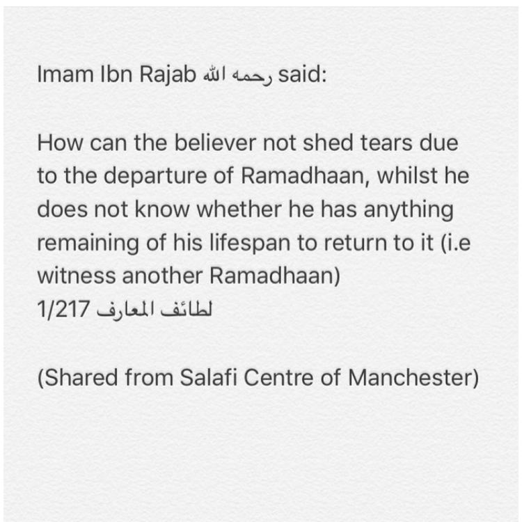 Ibn Rajab Ibn Rajab Pearls of a Muslim