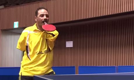 Ibrahim Hamato VIDEO Armless Egyptian table tennis player honoured Omni Sports