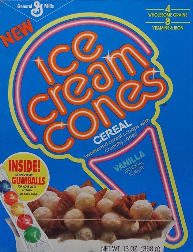 Ice Cream Cones (cereal) Ice Cream Cones Vanilla Cereal MrBreakfastcom