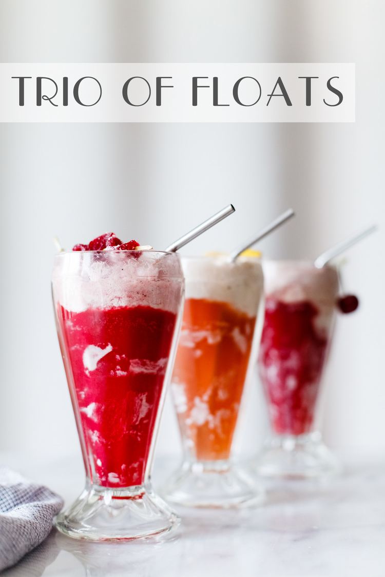 Ice cream float Hibiscus Ginger Ice Cream Float A Trio of Floats Collaboration