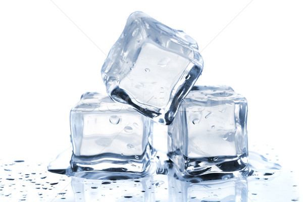 Ice cube Three melting ice cubes stock photo Evgeny Karandaev karandaev