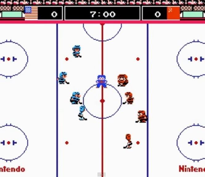 Ice Hockey (1988 video game) Ice Hockey Video Game images
