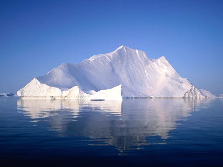 Ice Mountain (water) Ice Mountain On The Sea Okay Wallpaper