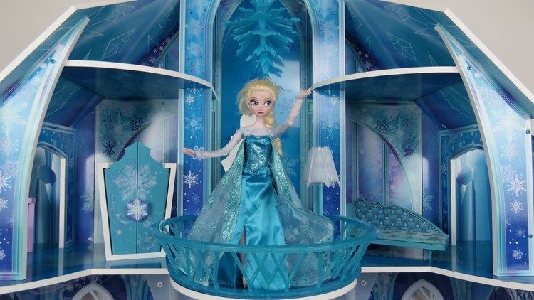 Ice palace Elsa from Frozen shows amazing ICE Palace to Anna Nice Castle