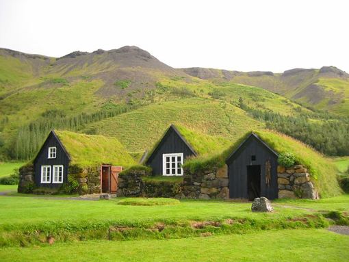 Icelandic turf house Beautiful and Green Icelandic Turf Houses