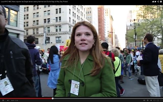 Ida Siegal NYC May Day NBC reporter clueless of Soviet flags