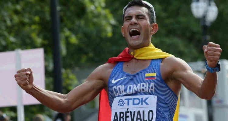 Éider Arévalo El colombiano ider Arvalo campen mundial en marcha