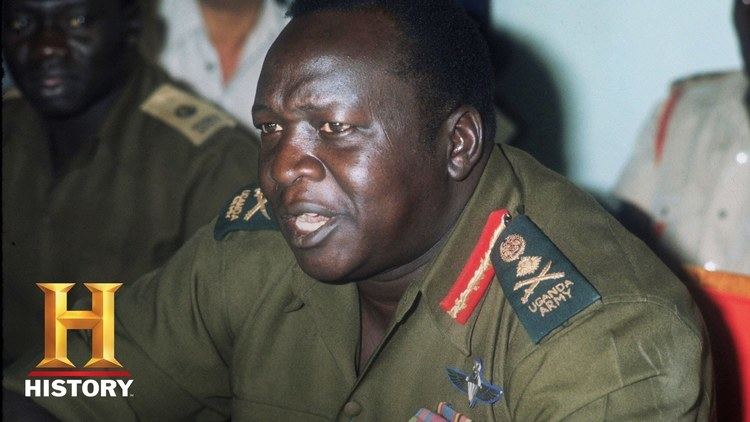 Idi Amin featured in the History channel while wearing a military uniform