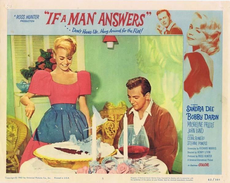 If a Man Answers IF A MAN ANSWERS Lobby card 5 Sandra Dee Bobby Darin