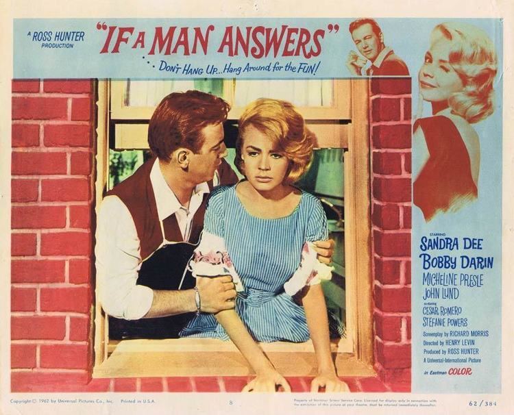 If a Man Answers IF A MAN ANSWERS Lobby card 8 Sandra Dee Bobby Darin