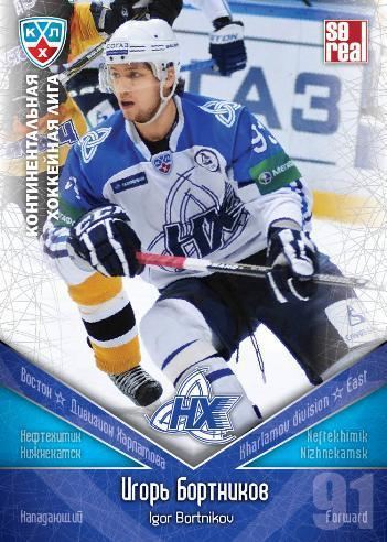 Igor Bortnikov KHL Hockey cards Igor Bortnikov hockey card 011