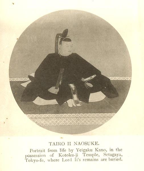 Ii Naosuke Lord Ii Naosuke and New Japan 1909