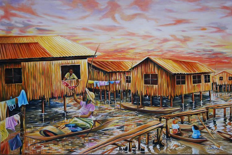 Ilaje Ilaje Makoko Painting by Olaoluwa Smith