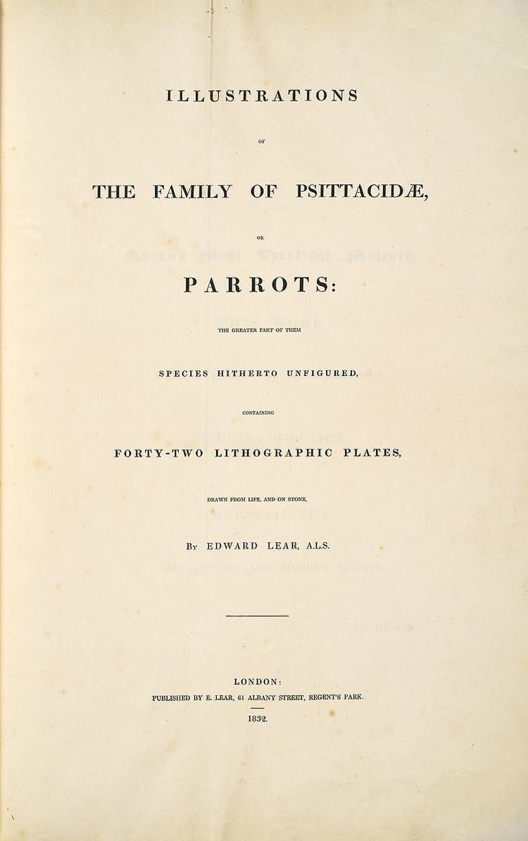 Illustrations of the Family of the Psittacidae, or Parrots