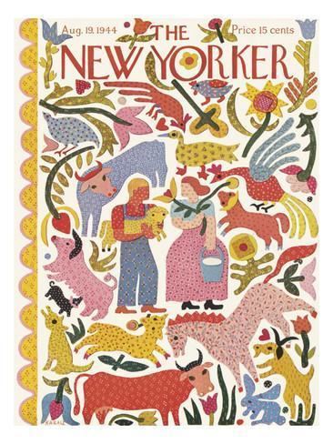 Ilonka Karasz The New Yorker Cover August 19 1944 Poster Print by