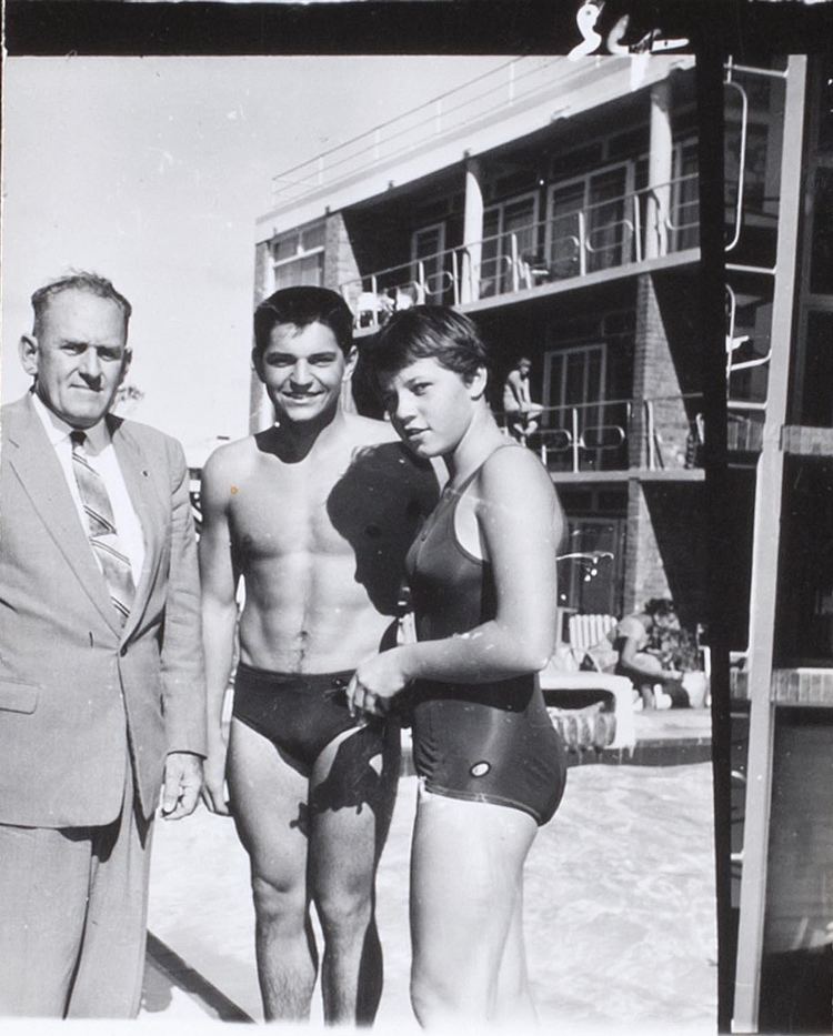 Ilsa Konrads John and Ilsa Konrads with an unidentified man at Surfers Flickr