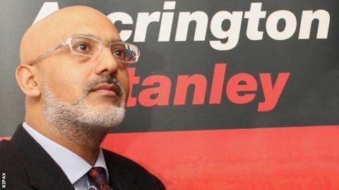 Ilyas Khan Accrington Stanley chairman Ilyas Khan defiant amid racist taunts