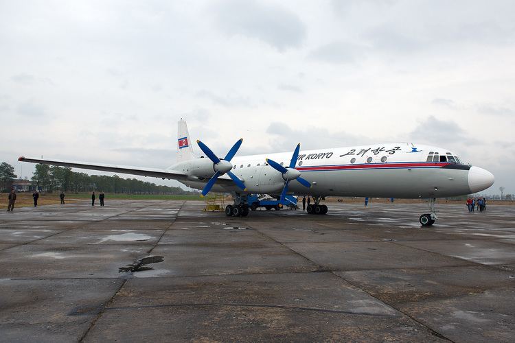 Ilyushin Il-18 Flying on an Air Koryo Ilyushin IL18 in North Korea