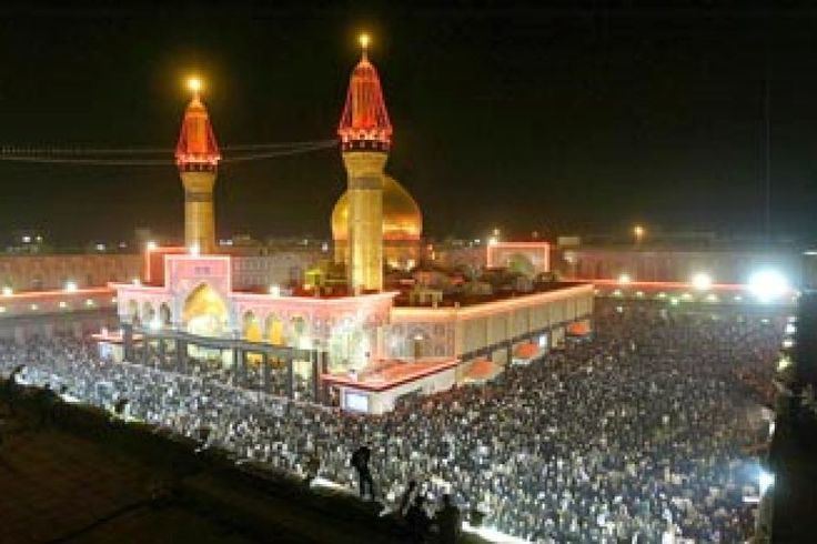 Imam Husayn Shrine Crowds gather at the Imam Hussain shrine in Karbala Iran