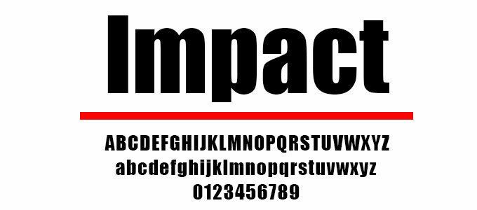 Impact (typeface) 50 Black Heavy and Extra Bold Fonts for Logos And Headlines DiSiDE