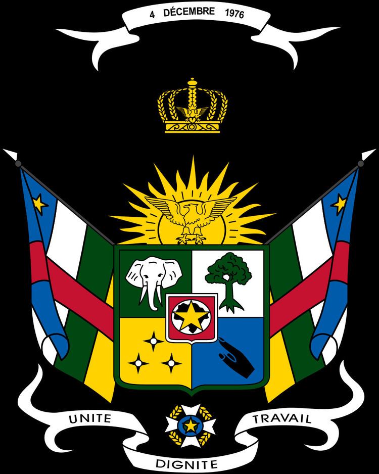 Imperial coat of arms of the Central African Empire