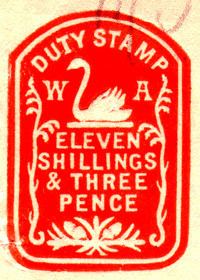Impressed duty stamp